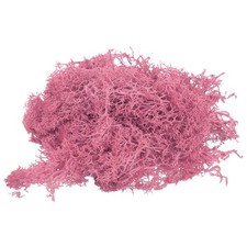 3.5oz Fake Moss Decorative Artificial Moss for Potted Plants Crafts Pink