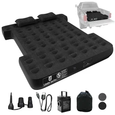 Built-in Pump Air Mattress for 5.5-5.8ft Full Size Short Truck Bed, Inflatabl...