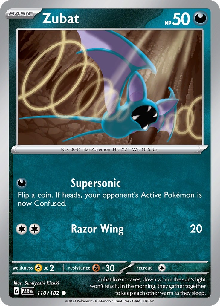 Zubat 110/182 Paradox Rift Near Mint EN Pokemon