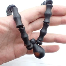 authentic handmade African tribal wood Mouride necklace Africa Senegal Touba