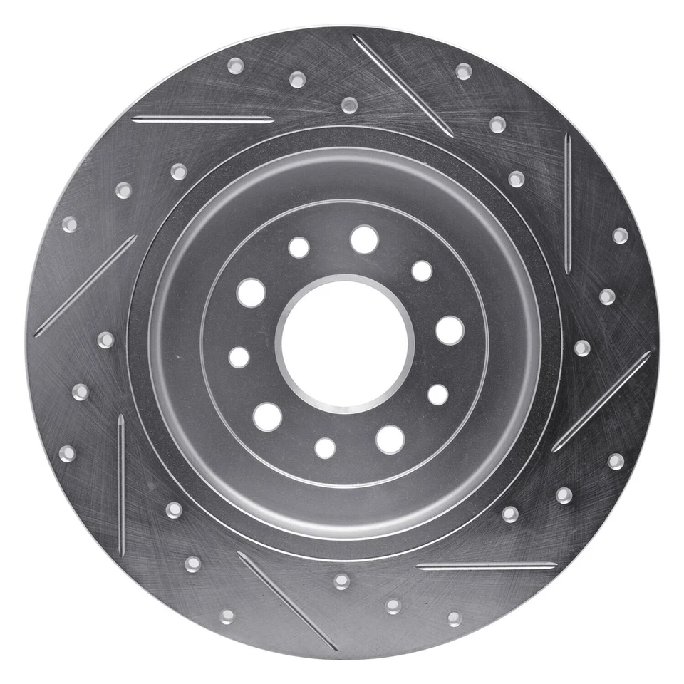 For Ford Explorer 11-19 Brake Rotor eLINE Drilled & Slotted 1-Piece Rear Driver - Изображение 3 из 4