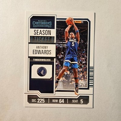 2023-24 Panini Contenders - Season Ticket Anthony Edwards #62 T-Wolves