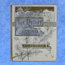 1883 THE NIGHT BEFORE CHRISTMAS Early Printing A VISIT FROM ST NICHOLAS Var5