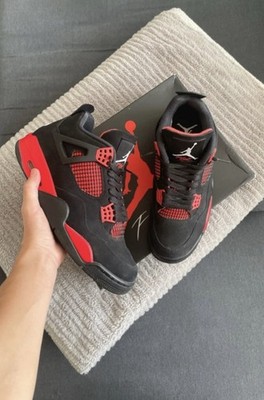 100% Originale Nike Air Jordan 4 Retro Mid Red Thunder mit Rechnun g Gr.42,5 