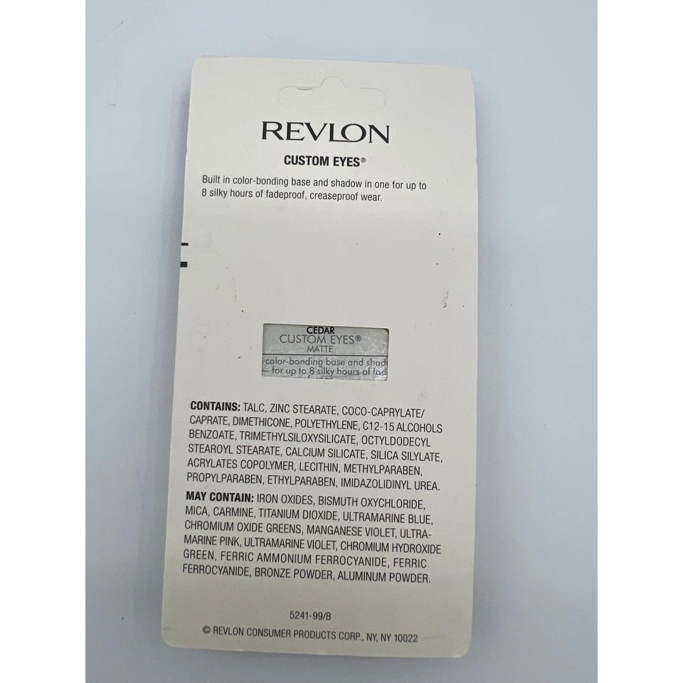 Revlon Custom Eyes Shadow Cedar Matte 0.11 oz New Sealed Women's Makeup - Image 2 of 2