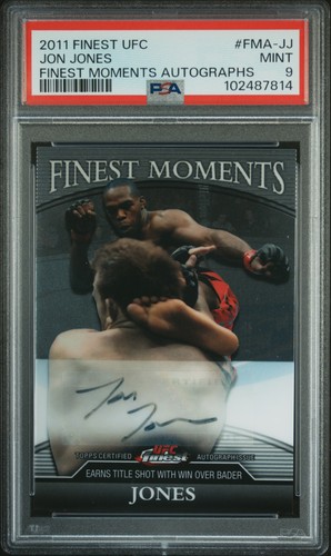 2011 Finest Ufc Finest Moments Autographs #FMA-JJ Jon Jones PSA 9