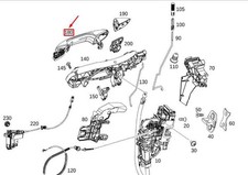 MB GLE W167 Türaußengriff vorne rechts LHD A09976054019999 NEU ORIGINAL MB GLE W167 Türaußengriff vorne rechts LHD A09976054019999 NEU ORIGINAL