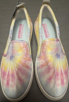 SKECHERS Memory Foam Women s Slip-On Tie-Dye Sneakers Multicolor 155082TX