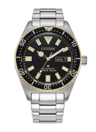Citizen Promaster Automatic Diver 200m Day-Date Black Dial SS Bracelet