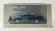First Response FORD Police Interceptor Massachusetts State Police Sedan 1:43