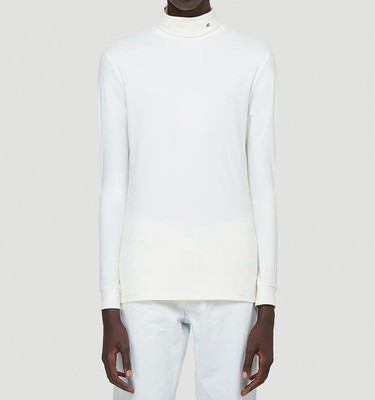 RAF Simons Turtle-Neck bestickt R weiß 202150 19016 00018 29962637