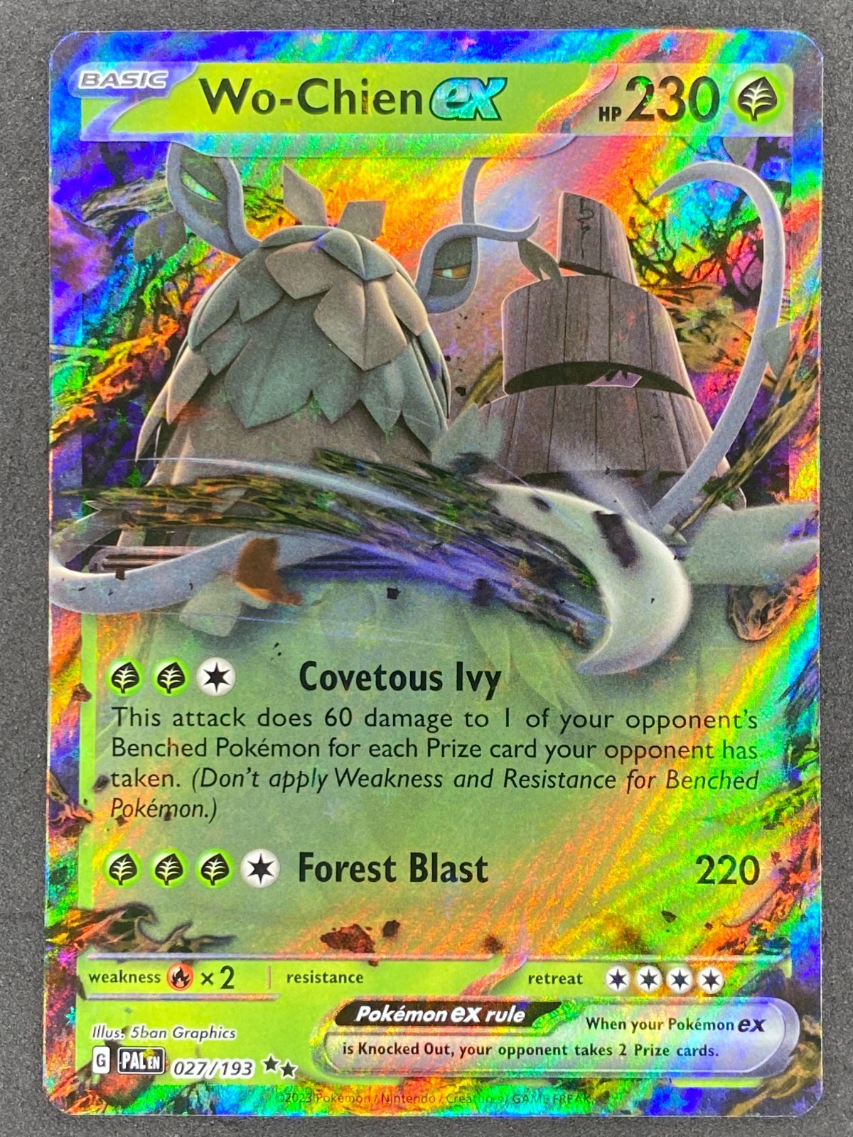 Pokémon Wo-Chien ex 027/193 PAL Paldea Evolved NM