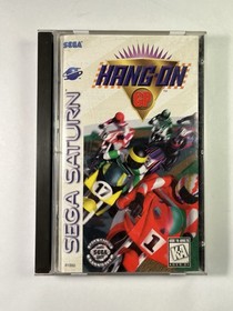 SEGA Saturn Hang-On GP Game CIB Complete In Box Good Condition WORKING Free ship