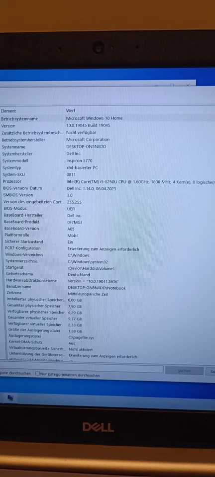 Dell Inspiron 5770 - 17 pollici - Core i5 8th - 1 TB HDD - 8 GB RAM - computer portatile notebook - Immagine 3 di 4