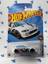 Hot Wheels Mainline 2023 172 Drag Strip 7/10 Custom Honda Civic White