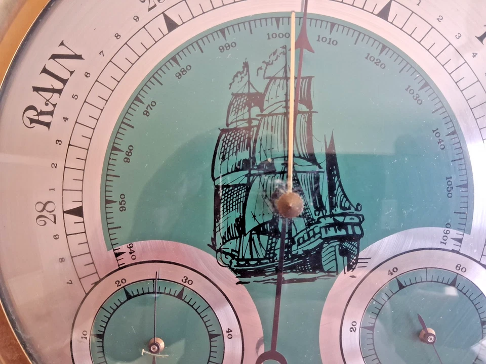 Baromètre Vetus Made in Holland – Décoration marine rare - Photo 2/4