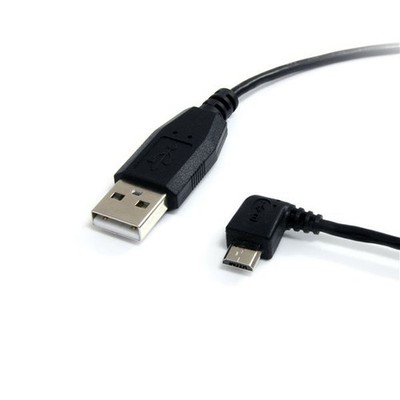StarTech UUSBHAUB1LA 1 ft Micro USB Cable A to Left Angle Micro B Android Phone