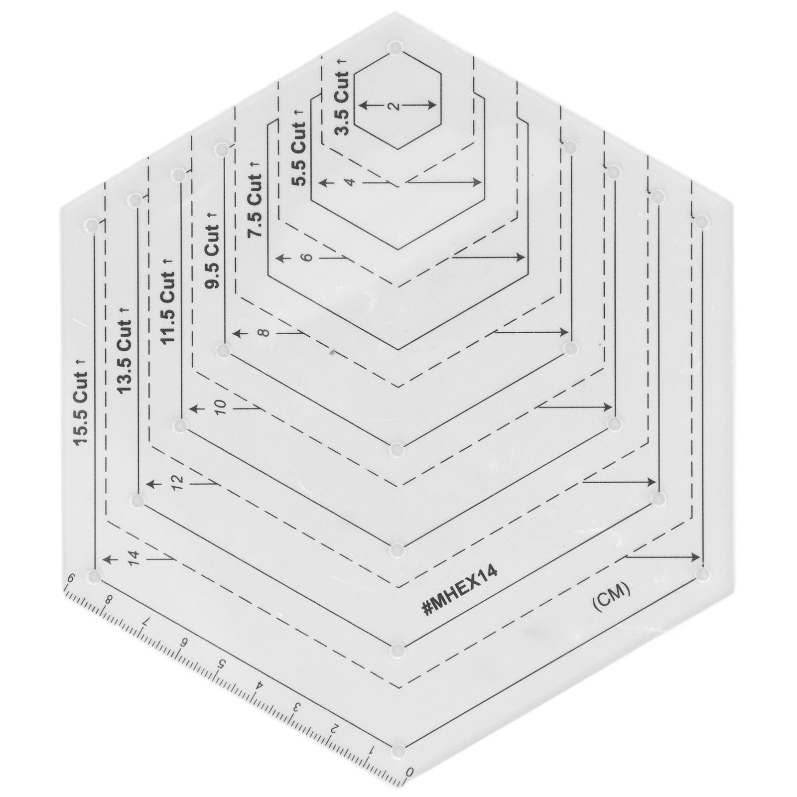 Template High Accuracy Transparent Acrylic Ruler For Cutting For