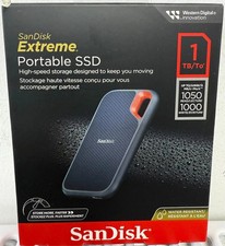 SanDisk 1TB Extreme Portable SSD external drive - 1050 MB/s Read/1000MB/s Write