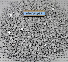LEGO - 1x1 Round Finishing Tiles Light Gray - Smooth 98138 Plates Flat Bulk Lot