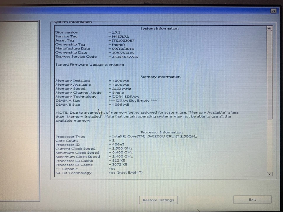 Dell Latitude E5470 14" Laptop / i5-6TH / 4GB RAM / 128GB  SSD (OFFERS OK) - Image 3 of 4