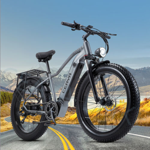 26 Zoll E Bike Mountainbike Elektrofahrrad 1000W Trekking City eBike Pedelec - Afbeelding 1 van 23