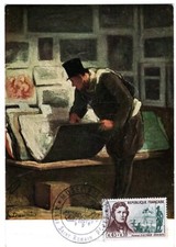 1299- FDC CARTE MAXIMUM   1er JOUR   HONORE  DAUMIER  PARIS