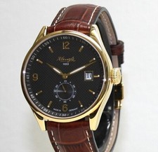 NOS! KIENZLE Orologio Uomo Quarzo Data Acciaio Vetro Zaffiro 5BarW.R. Made in Germany