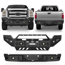 Front Winch Bumper Rear Back Bumper Fit 2011-2016 Ford F-250 F-350 Truck Pickup Front Winch Bumper Rear Back Bumper Fit 2011-2016 Ford F-250 F-350 Truck Pickup