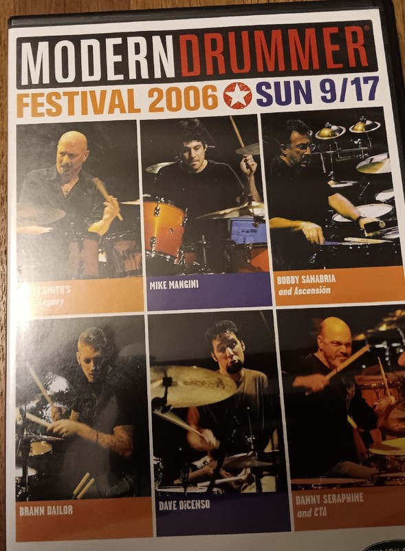 Modern Drummer Festival 2006 Sunday DVD Smith Mangini Sanabria Dicenso Seraphine