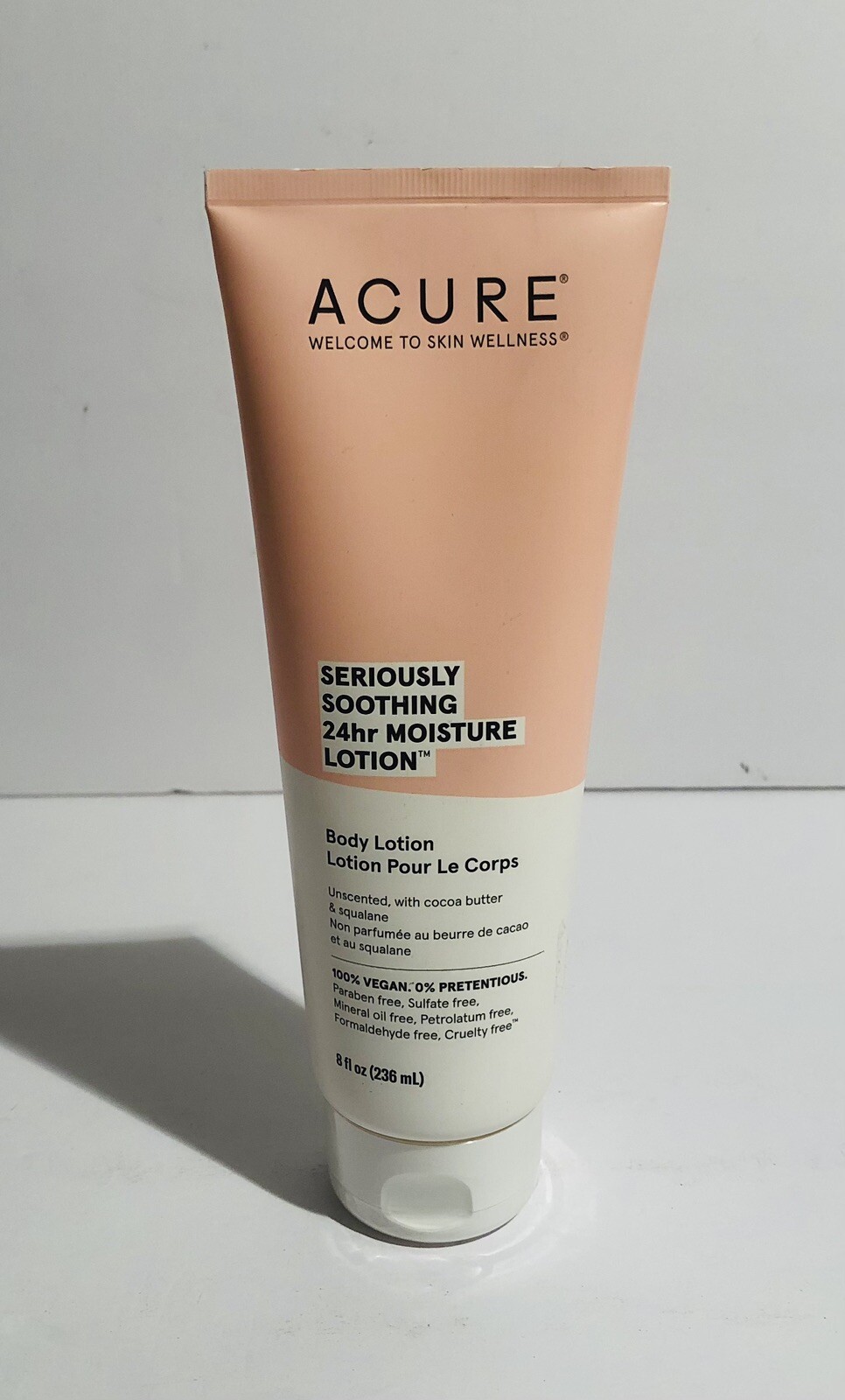 Acure Seriously Soothing 24hr Moisture Body Lotion Unscented 8 fl oz New Sealed