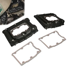 Black Clarity Rocker Box Cover For Harley Twin Cam Street/Road Glide Models