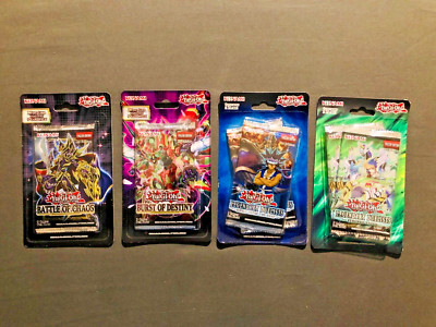 LOT OF 4 * KONAMI Yu Gi-Oh! Assorted Booster Packs * LOT OF 4
