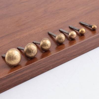5/10Pcs Upholstery Nails Brass Antique Bronze Wood Carpet Tacks Nails Cap Thumb