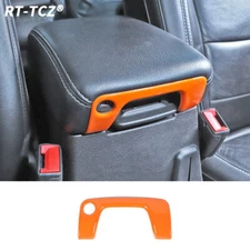 For Jeep Wrangler JL JT 18-23 Bright Orange Car Center Armrest Box Keyhole Cover