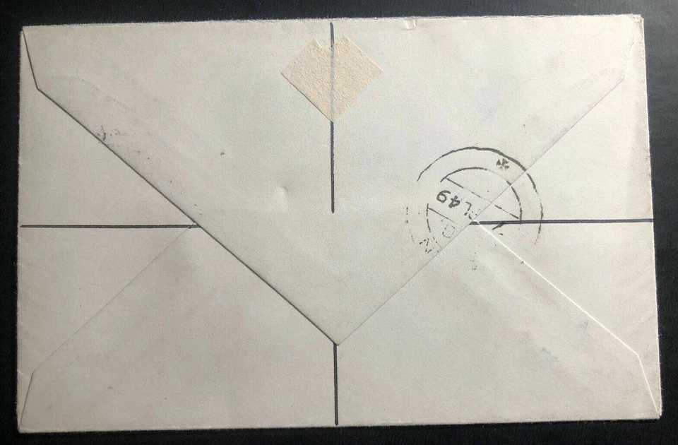 1949 Aden First Day Cover FDC Sc# 30 & B15 George VI Royal Silver Wedding - Image 2 of 2