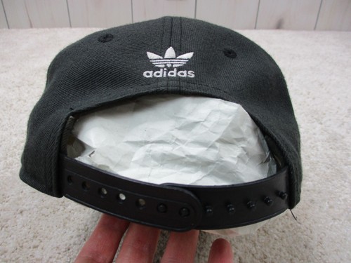 Adidas Hat Cap Snap Back Gray White Trefoil Logo Baseball Kids Boys Youth - Picture 5 of 14