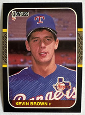 Kevin Brown 1987 Donruss Rookie #627 RC MINT