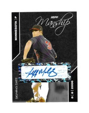 JEFF MANSHIP Minnesota Twins 2008 *BLACK* Certified AUTOGRAPH xx/25 Card