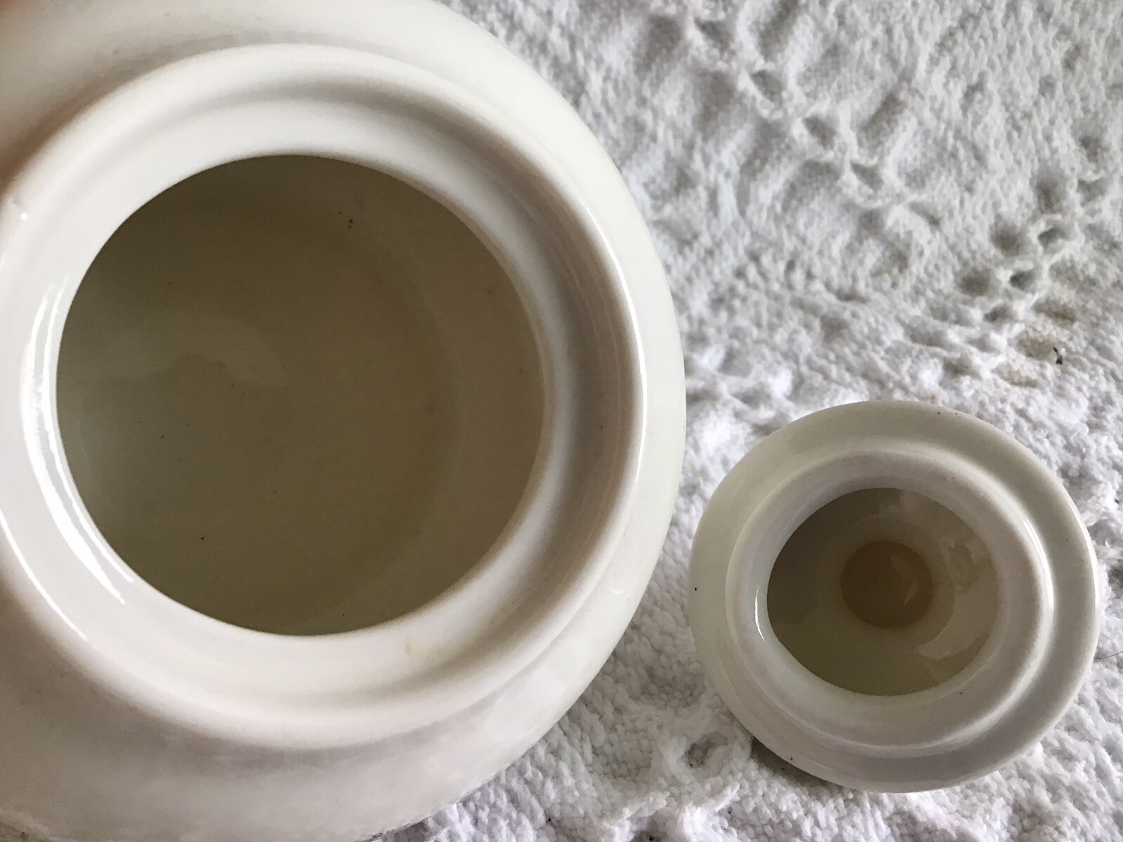 8 Piece Farmhouse Country Pitcher Sugar Creamer Lid Mini Bowls Small Sauce Bowls