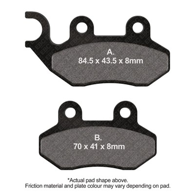 EBC Scooter Sintered Brake Pad Set Front Left for TGB 101R 50 2004 - 2009