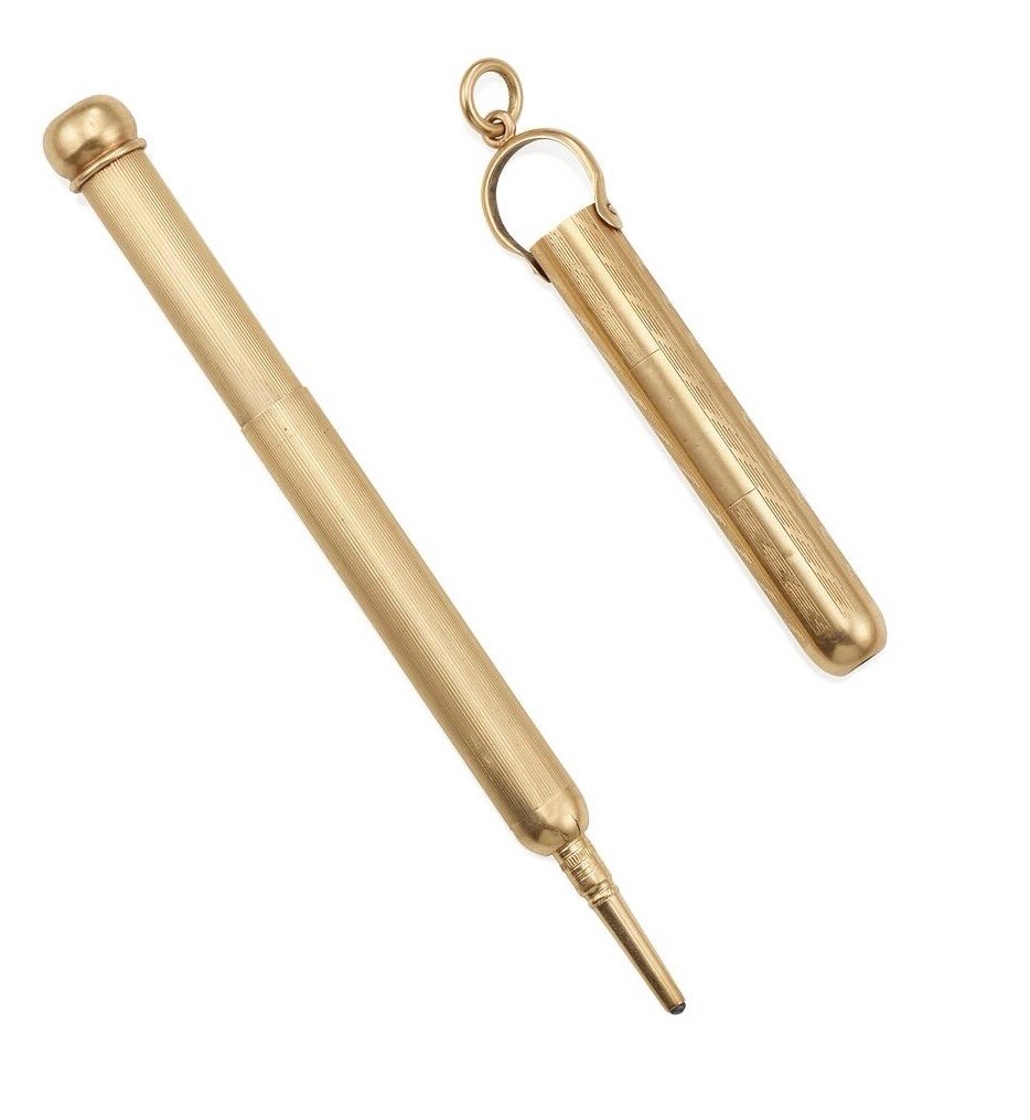 Tiffany & Co. 14k Gold Vintage/Antique Mechanical Pencil & Cover