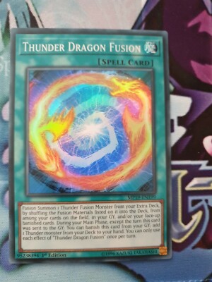 Yu-Gi-Oh! Thunder Dragon fusion MP19-EN199 in 1st und mint
