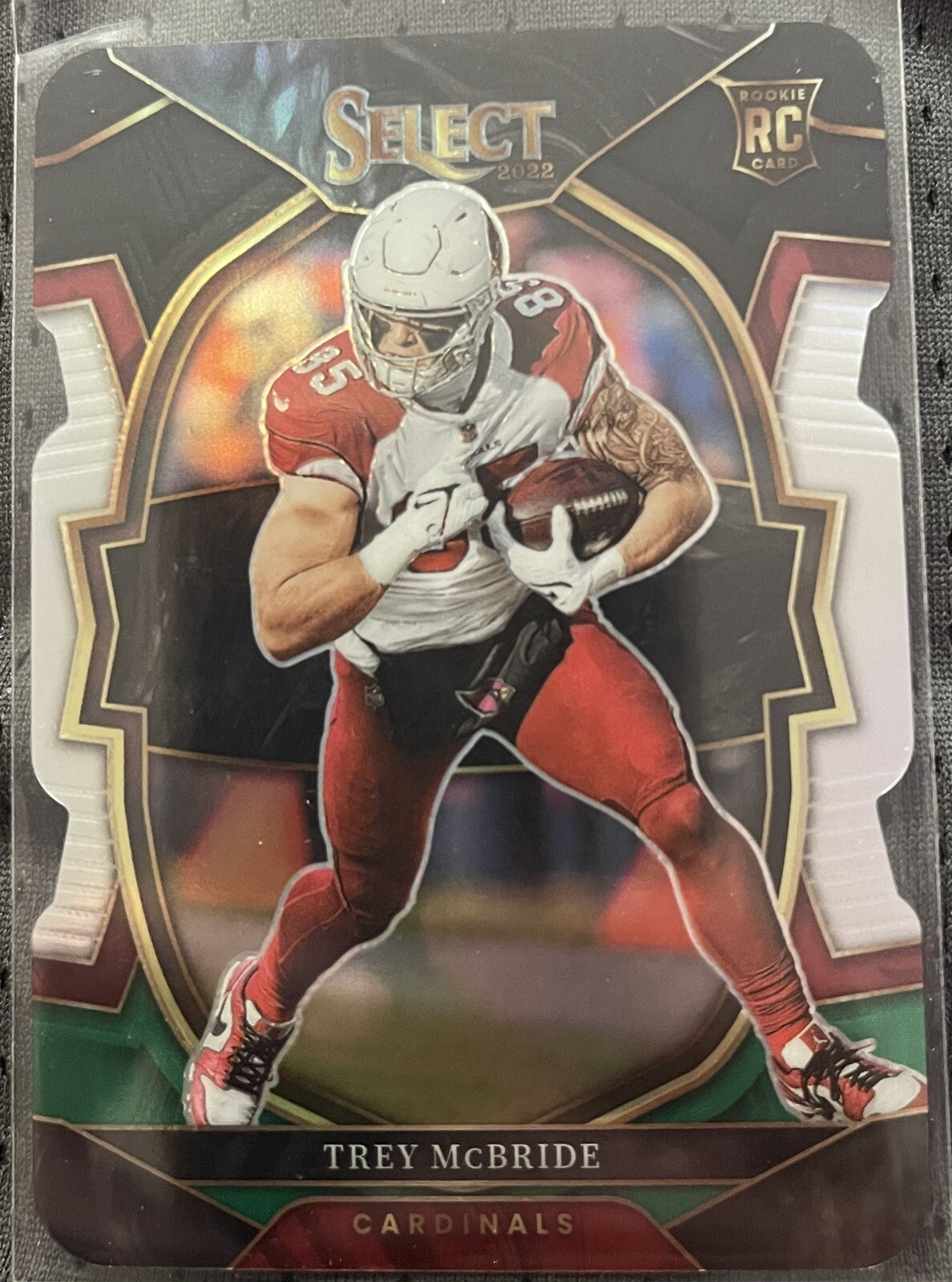 Trey McBride 2022 Select Concourse Level Die Cut Green And Black RC #11 Cardinal