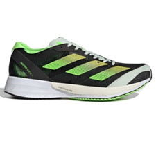 Adidas Adizero Adios 7 Sizes 7-12 Women's Running Shoes Black/Solar Green GY8408