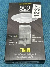 NiteCore TINI 2 500 Lumen Dual Core Intelegent Rechargable Keychain Flashlight
