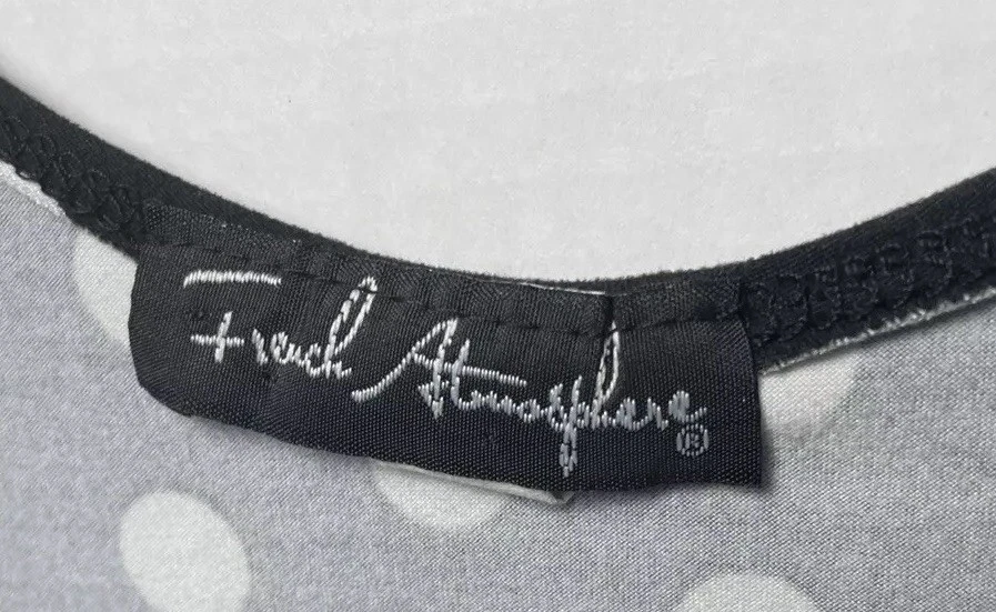 French Atmosphere Womens One Piece Black &.White Polka Dot Swimsuit - Image 3 of 4