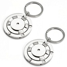 2x Handtaschenhalter Tisch Taschenhalter Taschenhaken Metall inkl. Einkaufschip