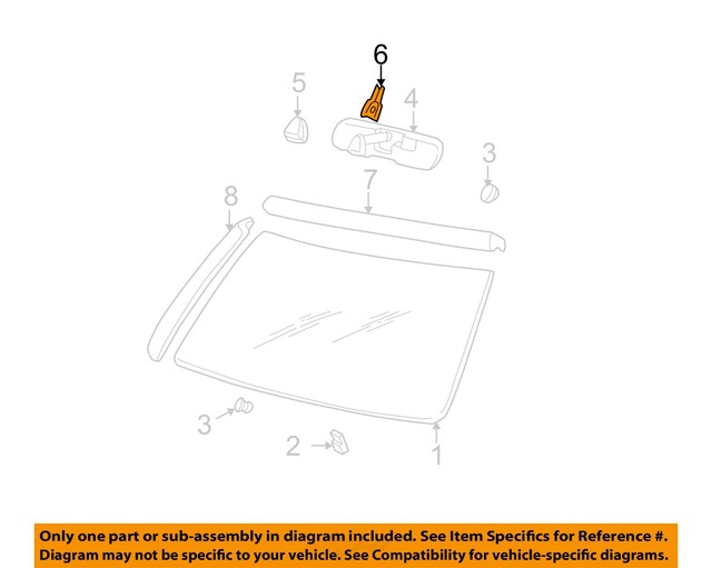 GM OEM Windshield Rearview Rear ViewMirror Cover Cap Trim 15732243 eBay