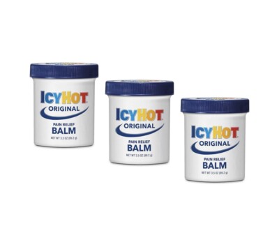 Icy Hot Pain Relieving Balm 3.5oz Original ***Pack Of Three*** Great Deal